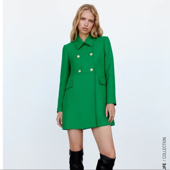 Zara buttoned tailor coat